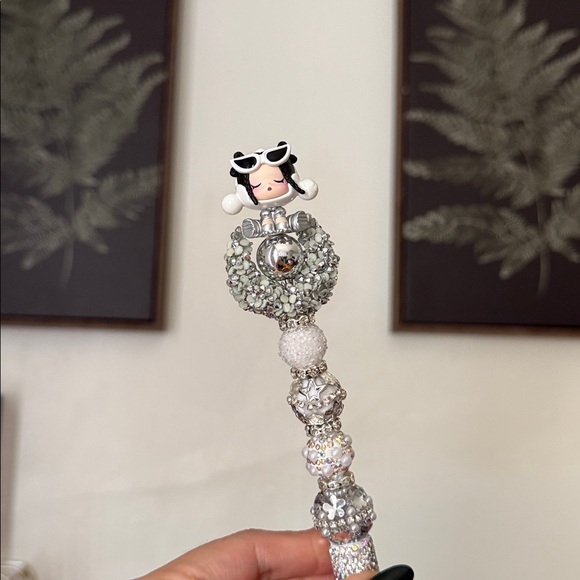 POP MART Accessories - Authentic Shanghai Exclusive Skullpanda Pop Bean Beaded Pen